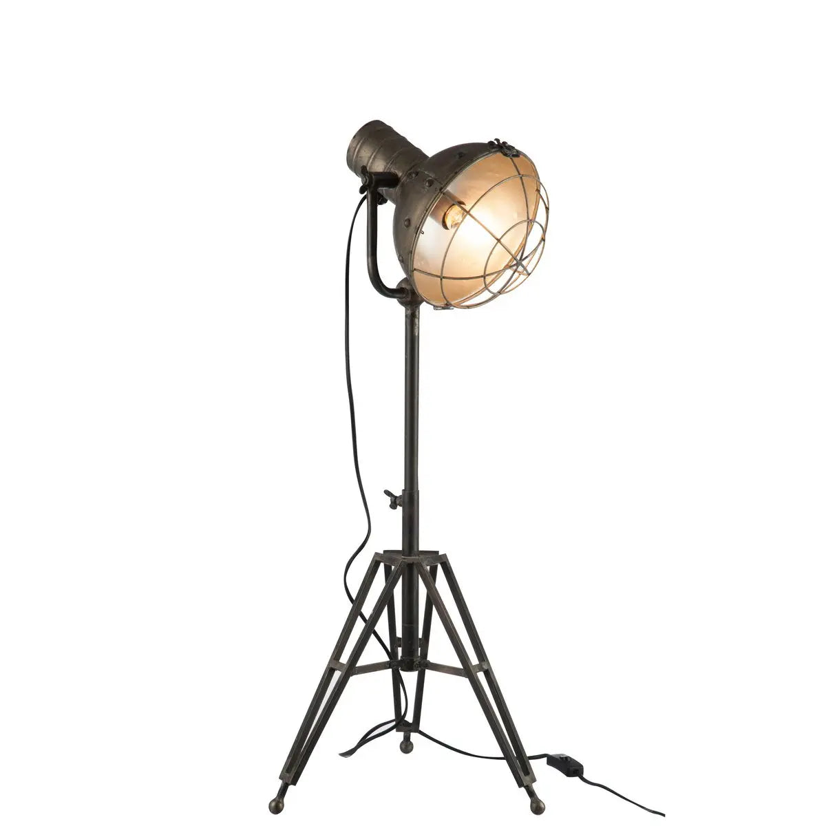 J-Line Spothlight staande lamp - metaal - grijs J-Line