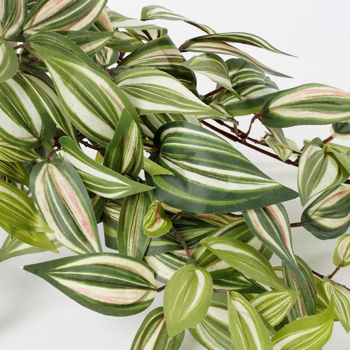 Tradescantia Kunst Hangplant in Bloempot Stan - H45 x Ø25 cm - Groen | Perrano Mica Decorations