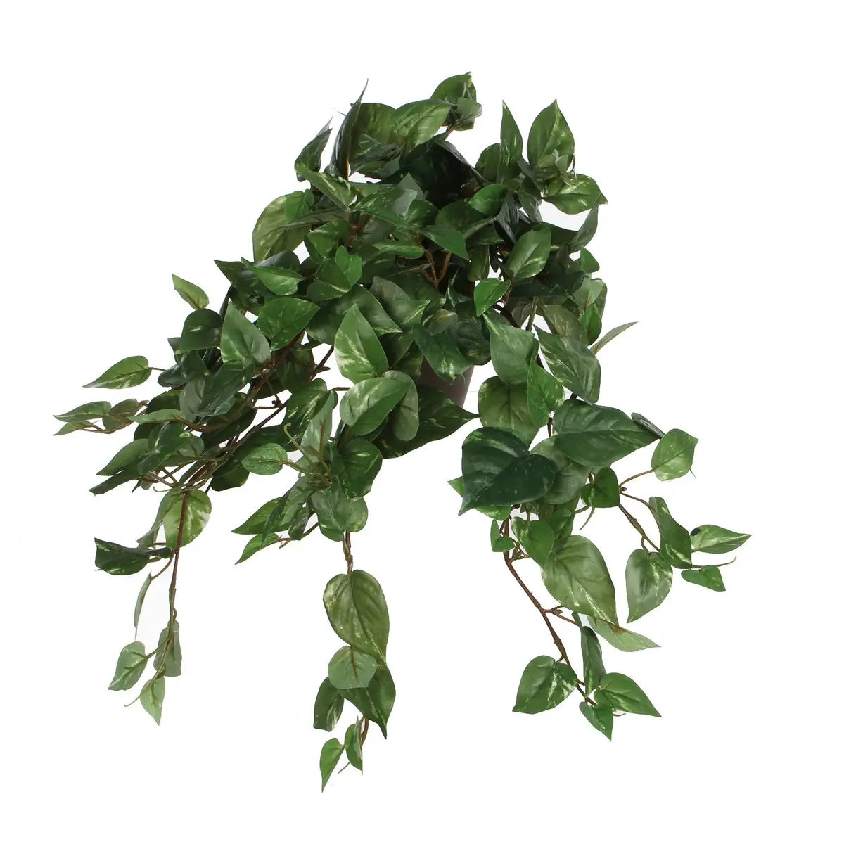 Scindapsus Kunst Hangplant in Bloempot Stan - H45 x Ø25 cm - Groen | Perrano Mica Decorations