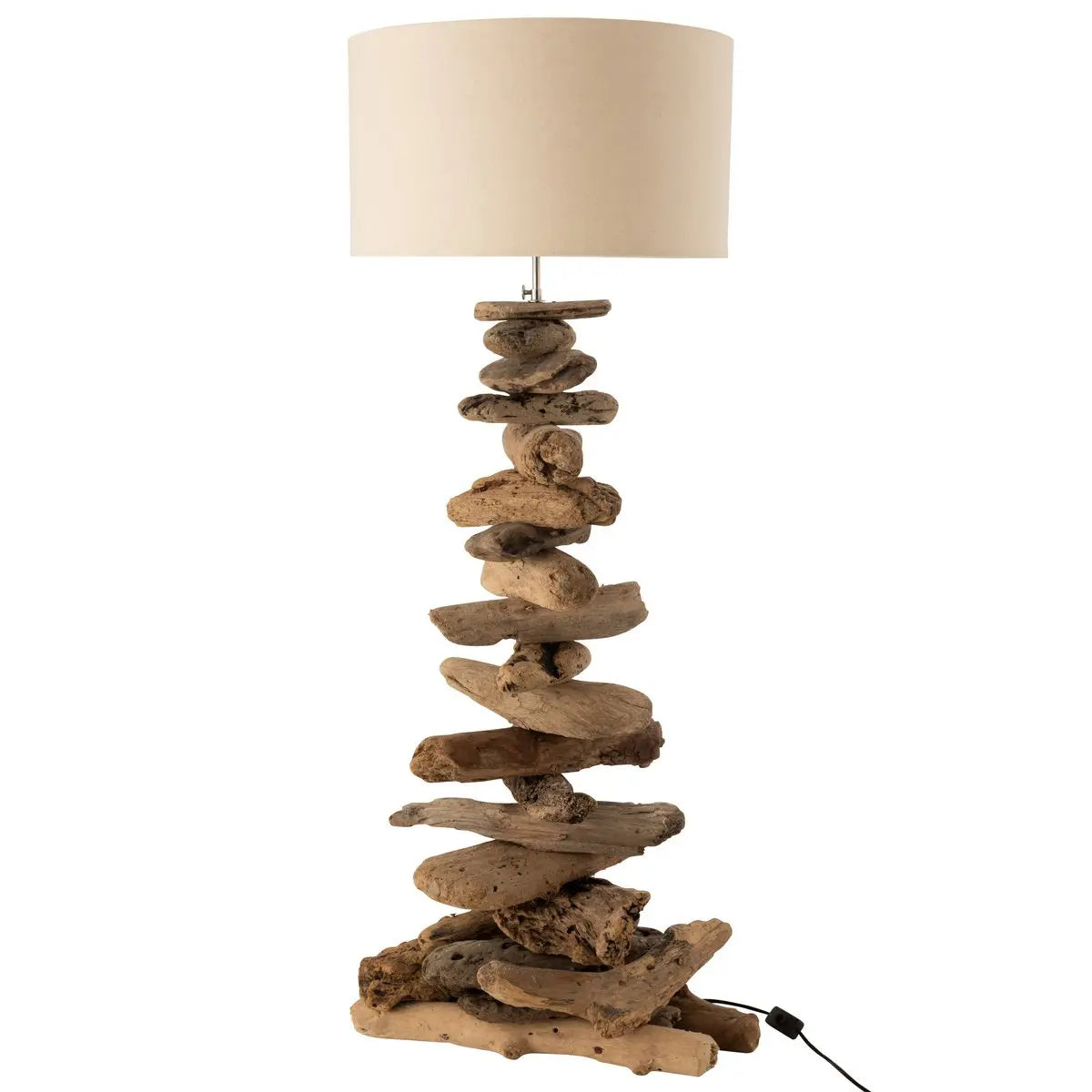 J-Line lamp + kap - hout - naturel/beige - medium J-Line