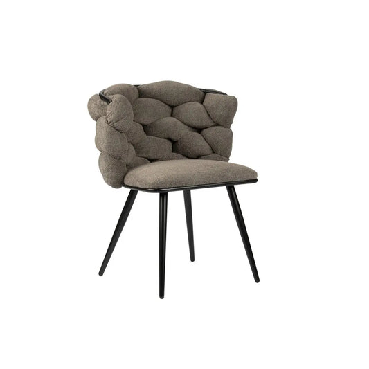 Rock Chair Stoel Taupe (Chenille) - Set van 2 - Stijlvol & Comfortabel | Perrano Pole To Pole