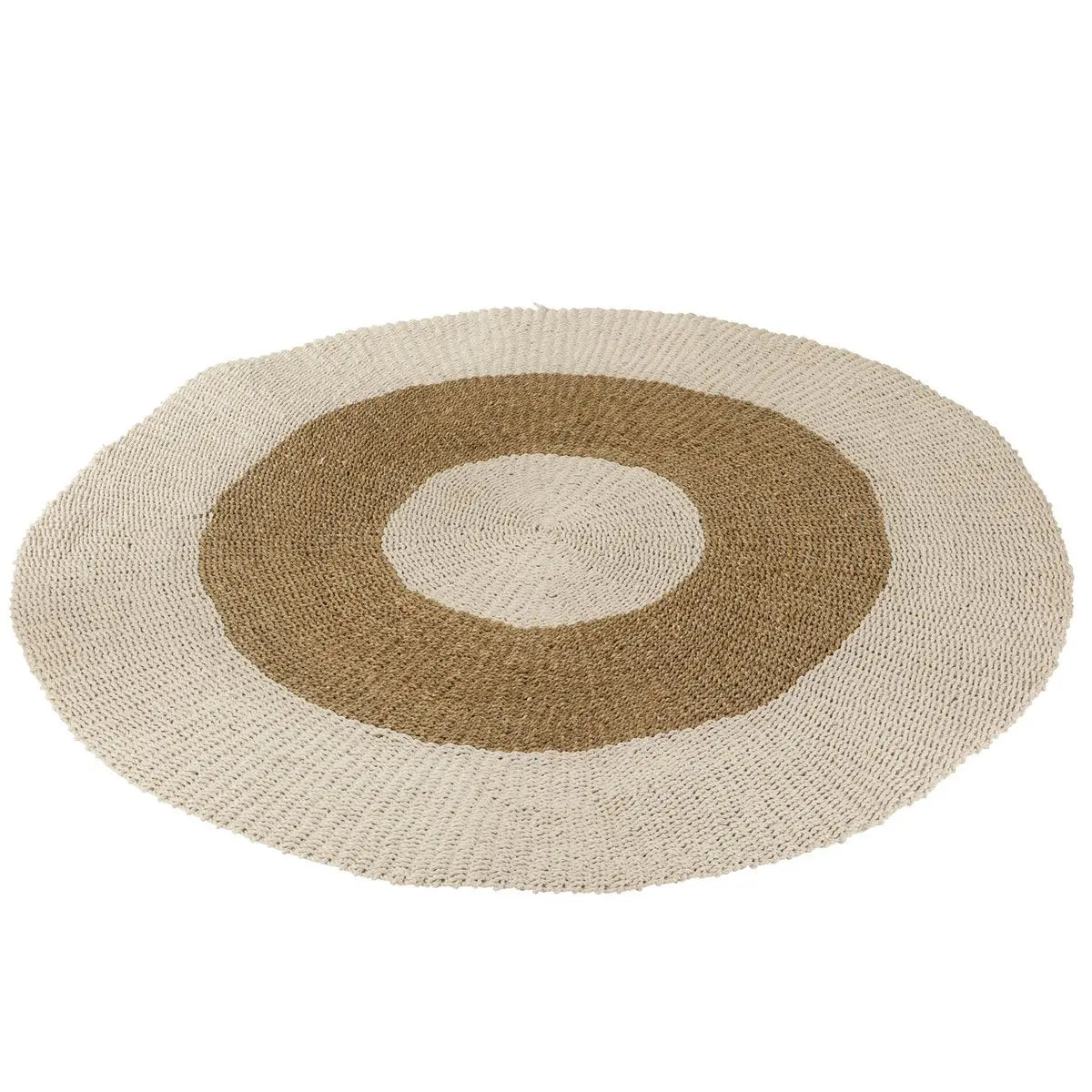 J-Line Tapijt Rond Zeegras Wit/Naturel Large J-Line