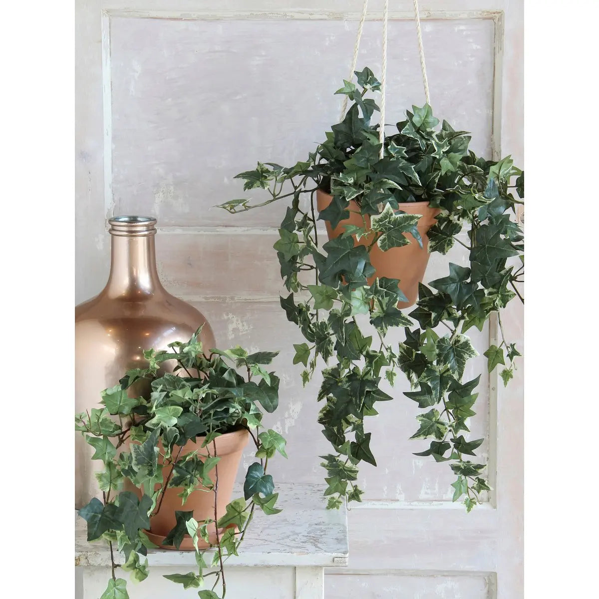 Hedera Kunstplant in Bloempot Stan - H45 x Ø25 cm - Groen | Perrano Mica Decorations