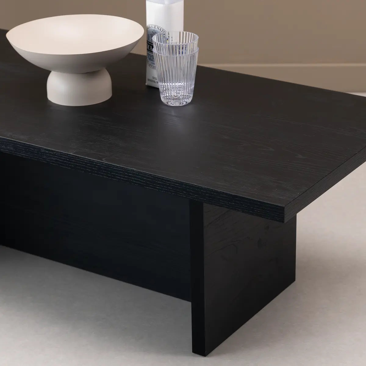 Salontafel Palmer 110 x 50cm, kleur zwart eiken Stalux