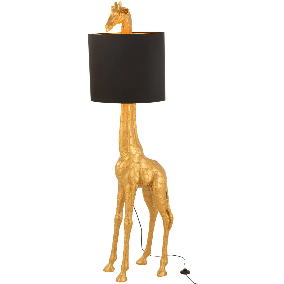 J-Line lamp Giraf - polyresin - zwart/goud J-Line