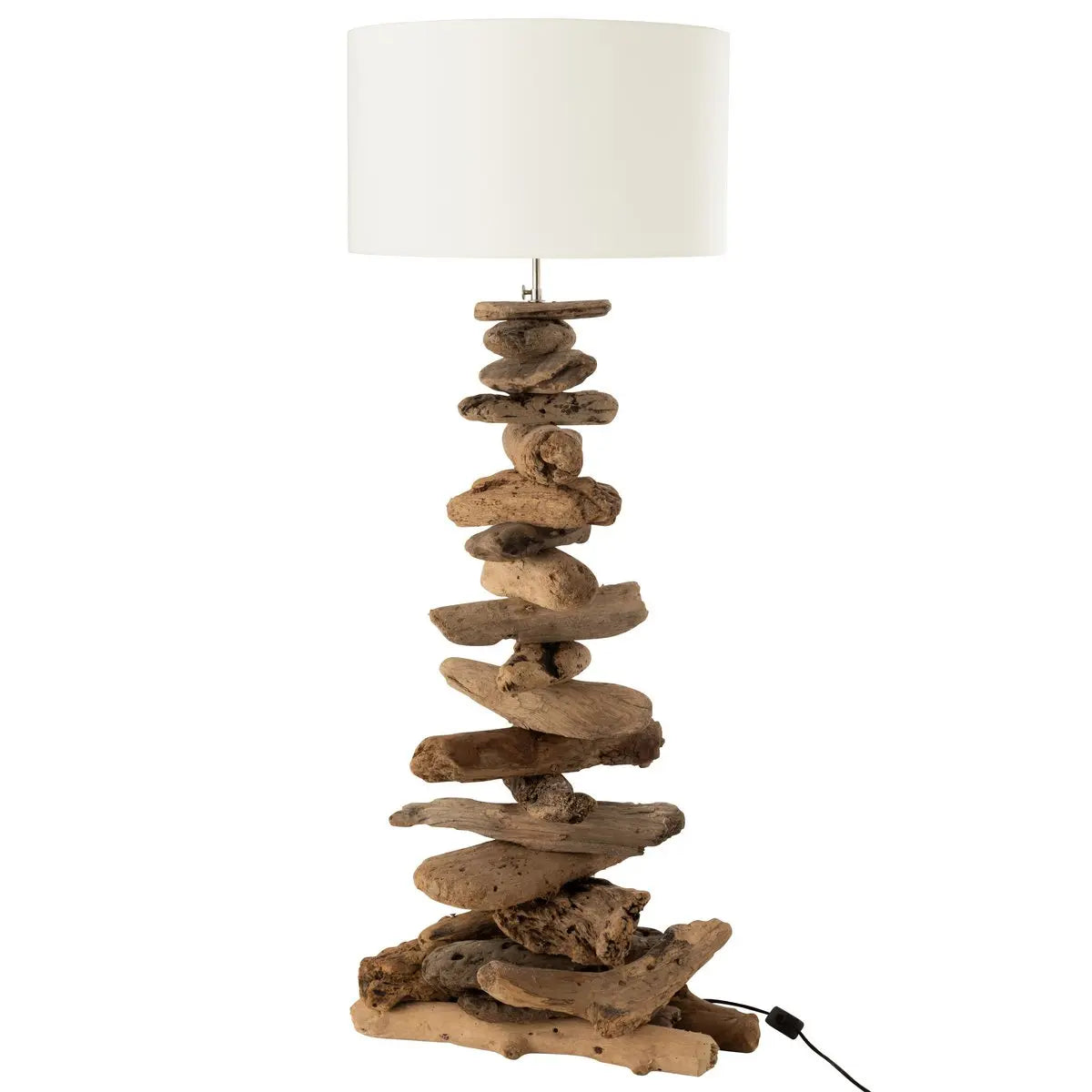 J-Line lamp + kap - hout - naturel/beige - medium J-Line