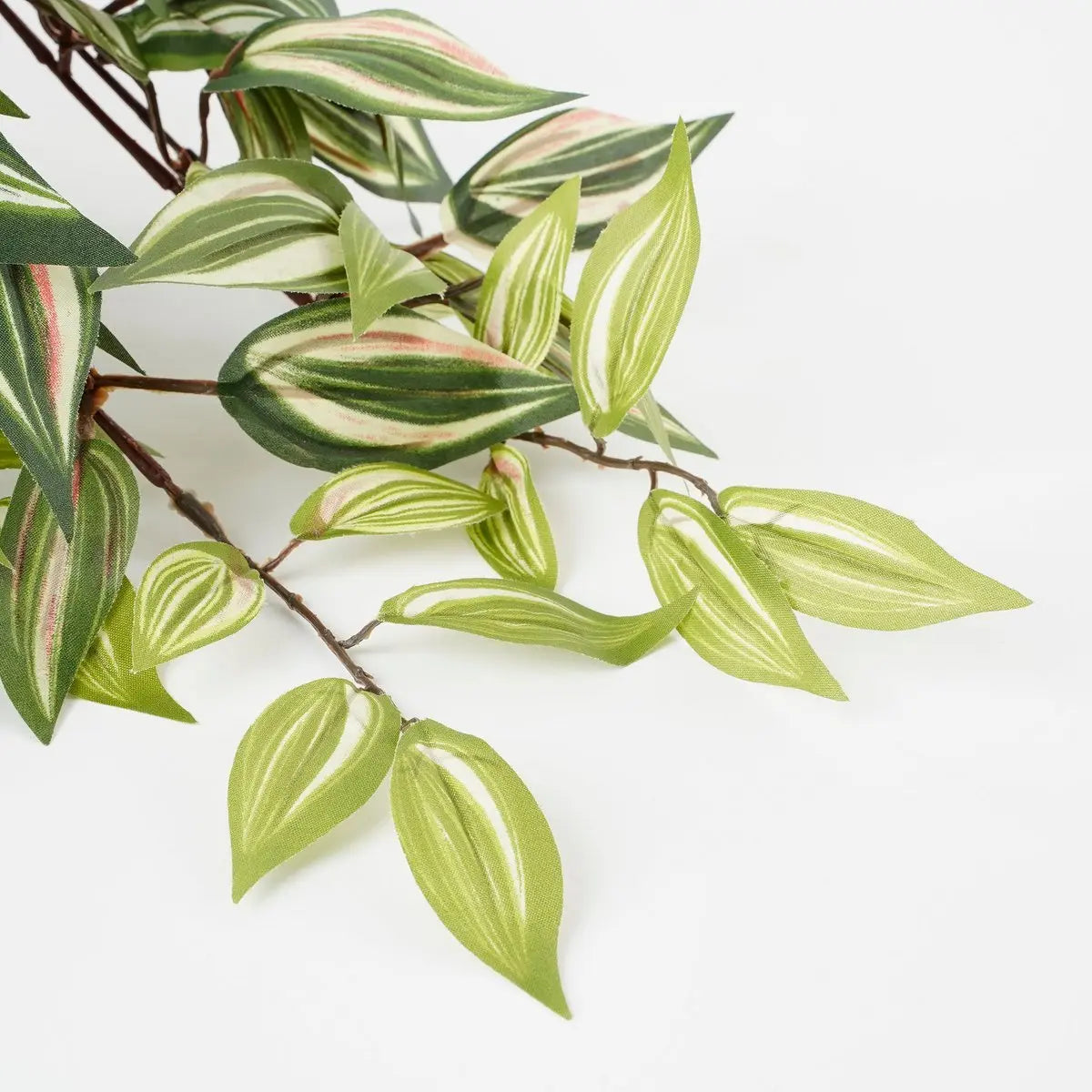 Tradescantia Kunst Hangplant in Bloempot Stan - H45 x Ø25 cm - Groen | Perrano Mica Decorations