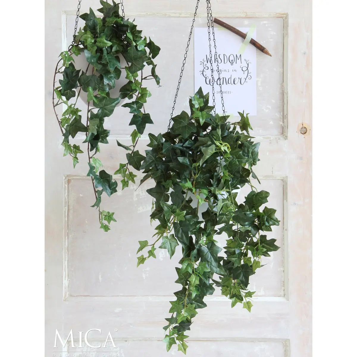 Hedera Kunst Hangplant - Natuurgetrouwe Klimop van 129 cm | Perrano Mica Decorations